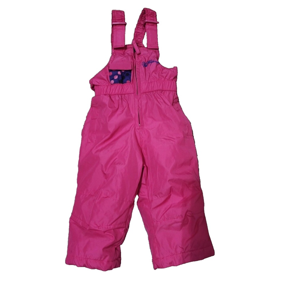 Weatherproof Kids Girls Ski Snow Pants Bibs Overalls Size 12 Month Pink